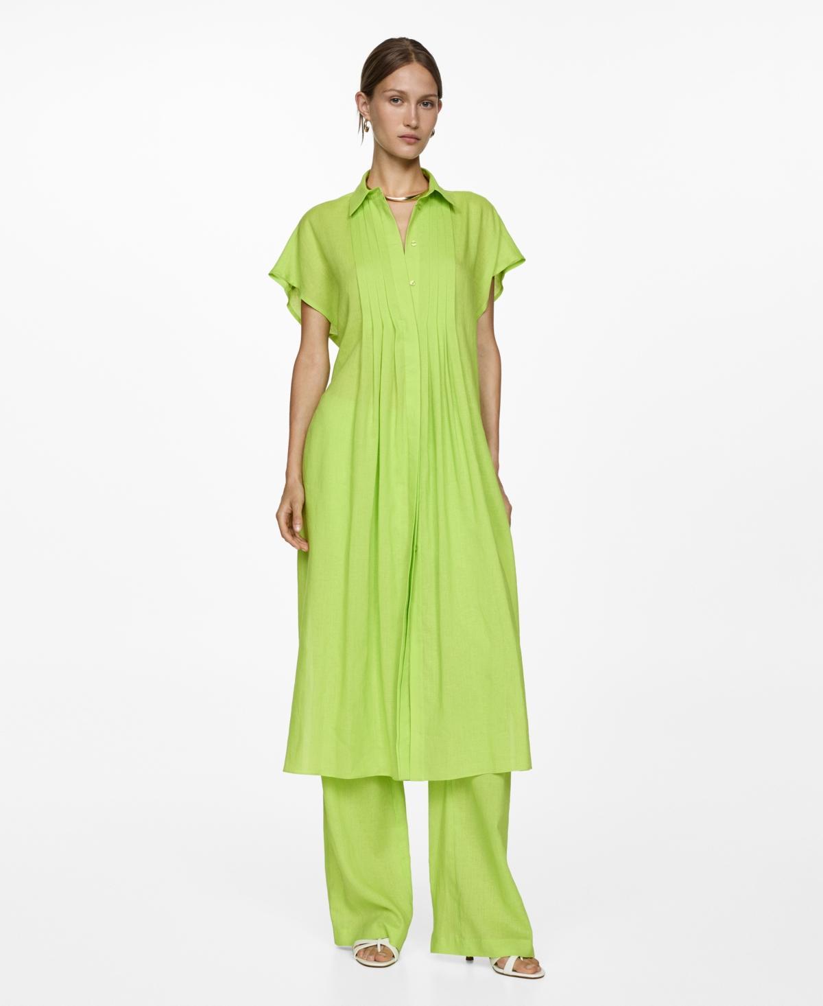 Mango Womens Slits Detail Shirt Dress Product Image