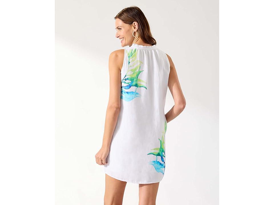 Tommy Bahama Island Cays Seafronds Engineered Split-Neck Dress Women's Swimwear Product Image