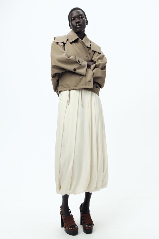 SHORT HOODED TRENCH ZW COLLECTION Product Image