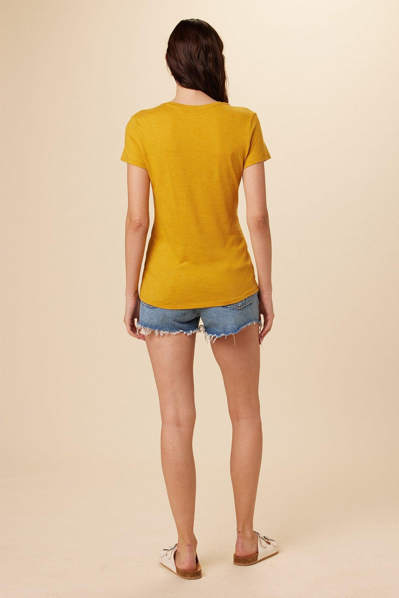 Joline Reverie Slub Tee - Sunflower - ReAmour Product Image