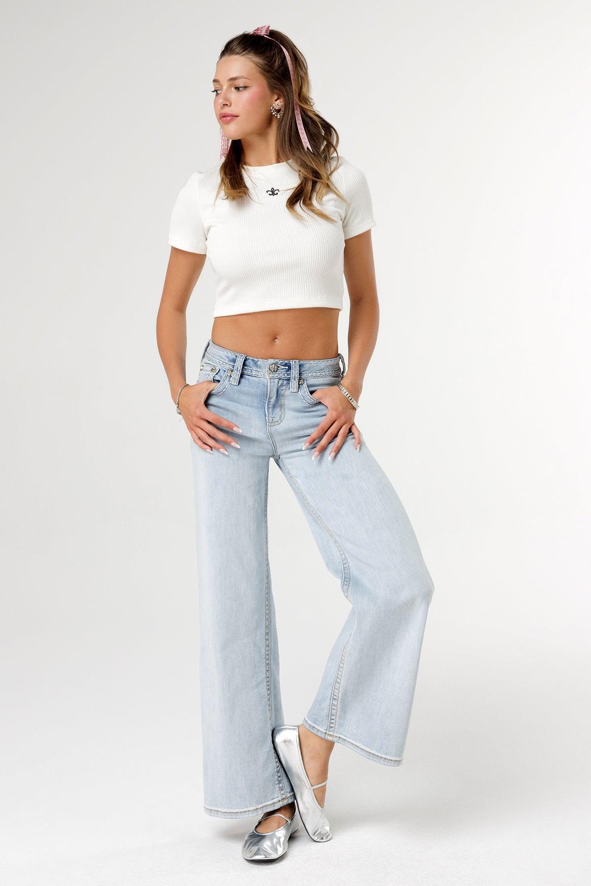 Gradient Everyday Wide Jeans Product Image