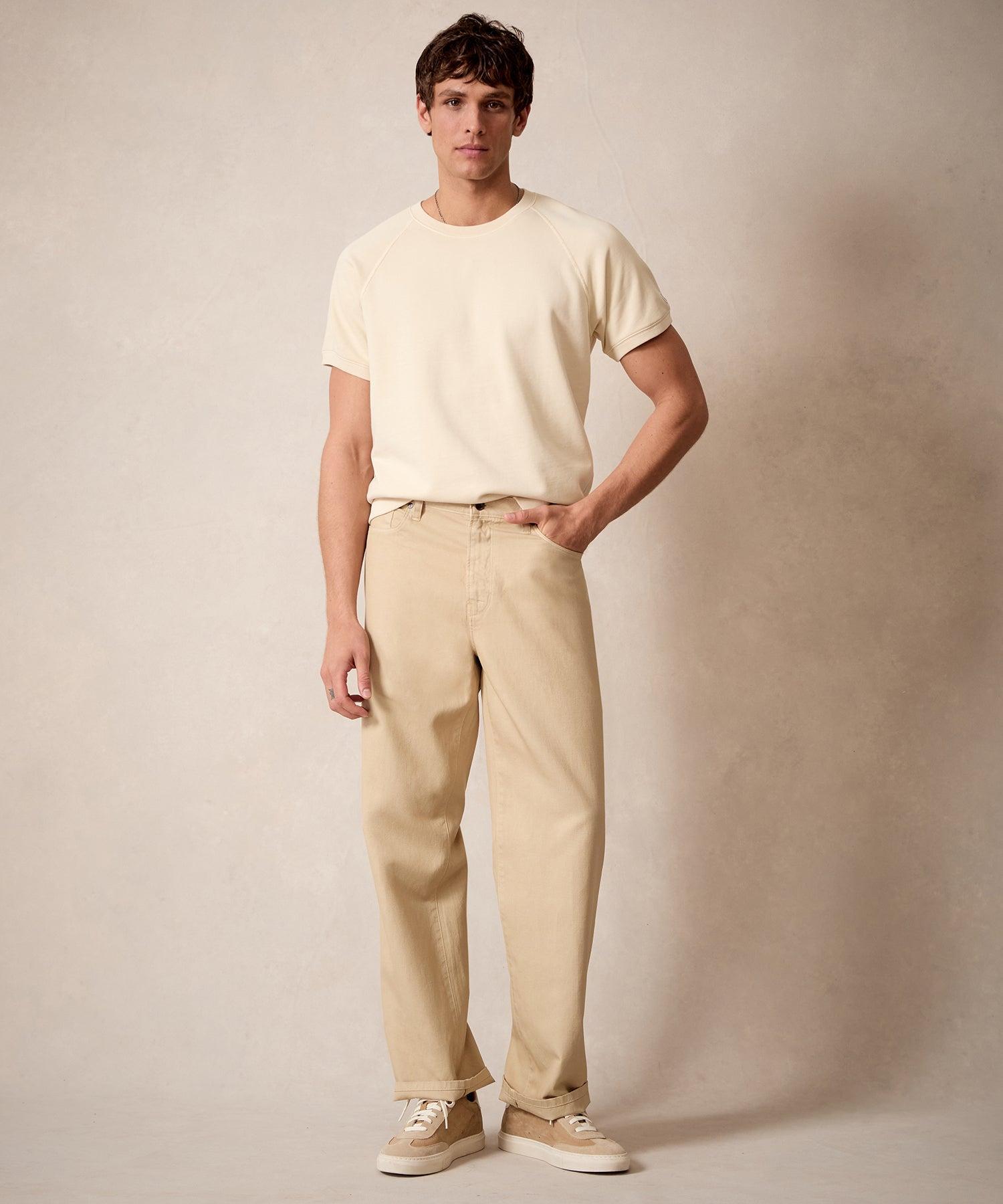 Relaxed Fit 5-Pocket Cotton Linen Pant Product Image