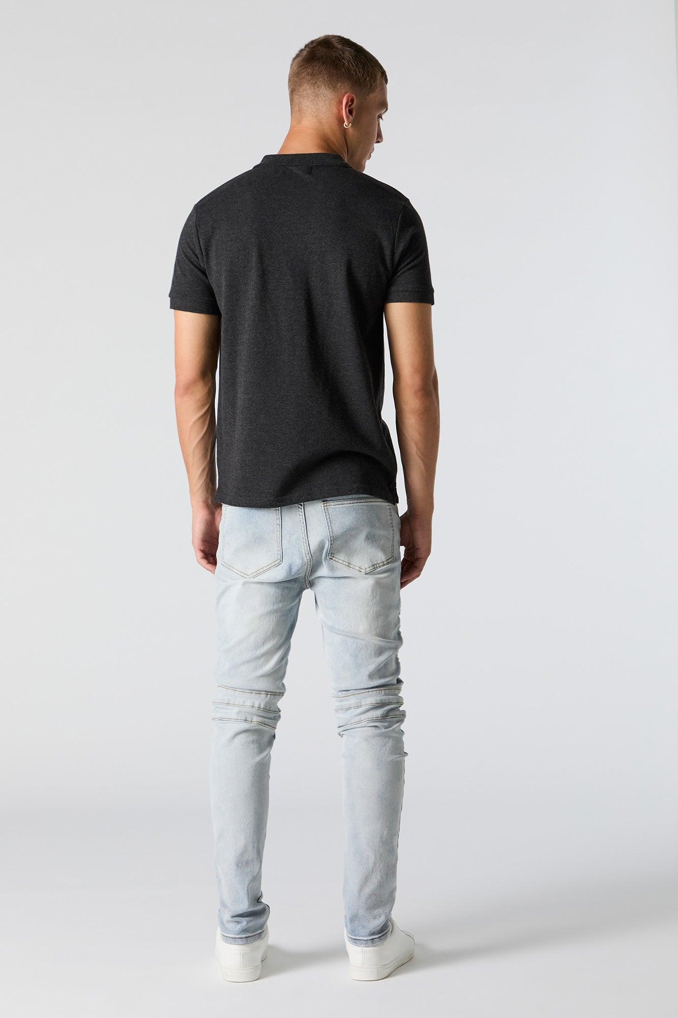 Distressed Skinny Moto Jean Male Product Image