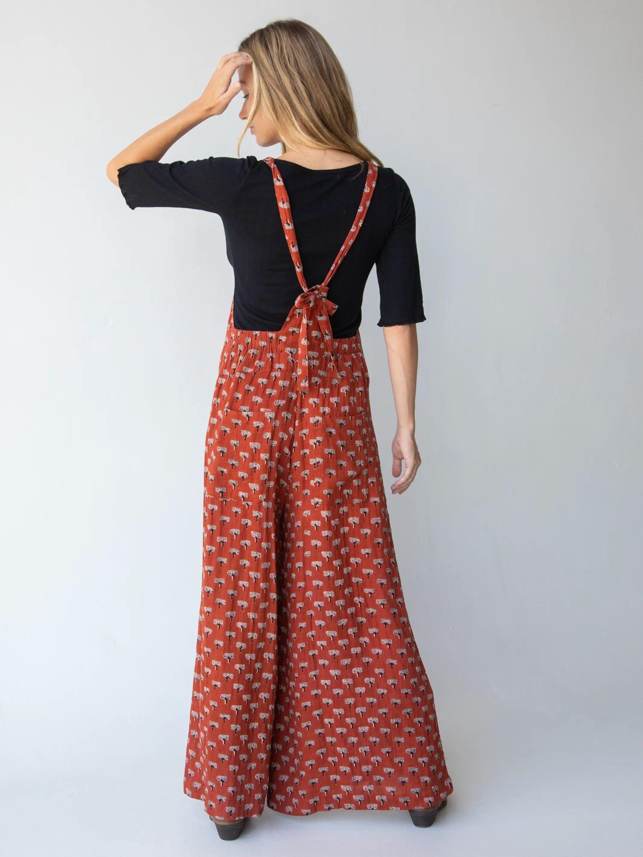 Dakota Tie Overall - Rust Tree Cotton Product Image