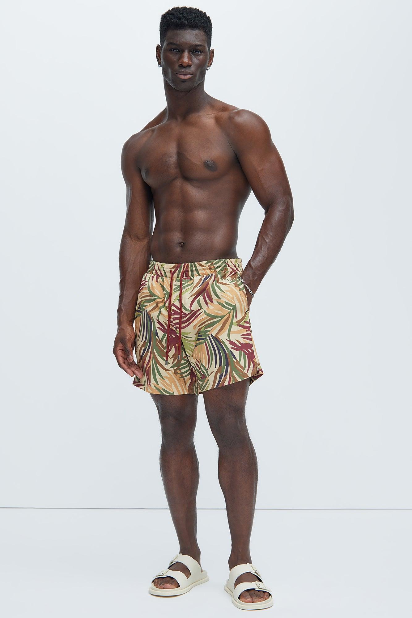 Hyde Foliage Swim Trunks - Green/combo Product Image