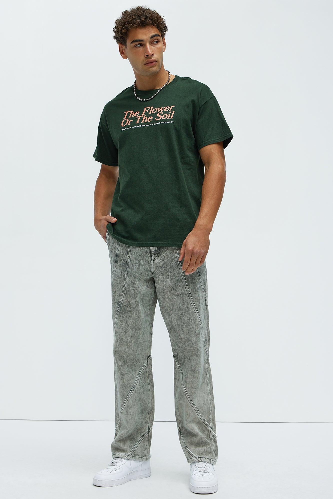 The Flower Or The Soil Short Sleeve Tee - Hunter Green Product Image