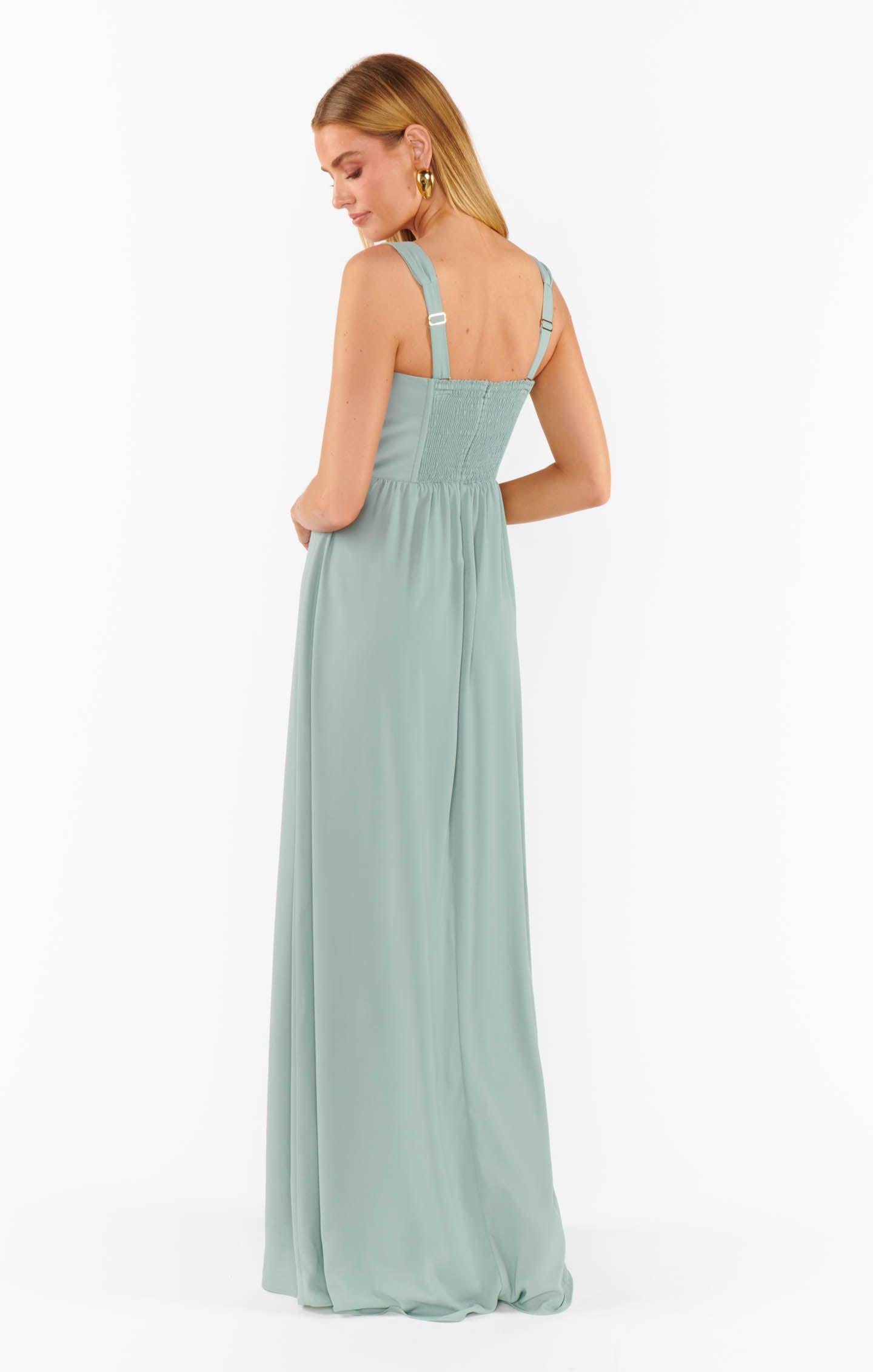 Nina Maxi Dress ~ Silver Sage Crisp Product Image