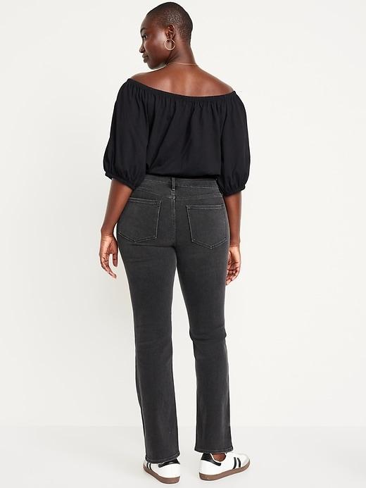 Mid-Rise Wow Boot-Cut Jeans Product Image