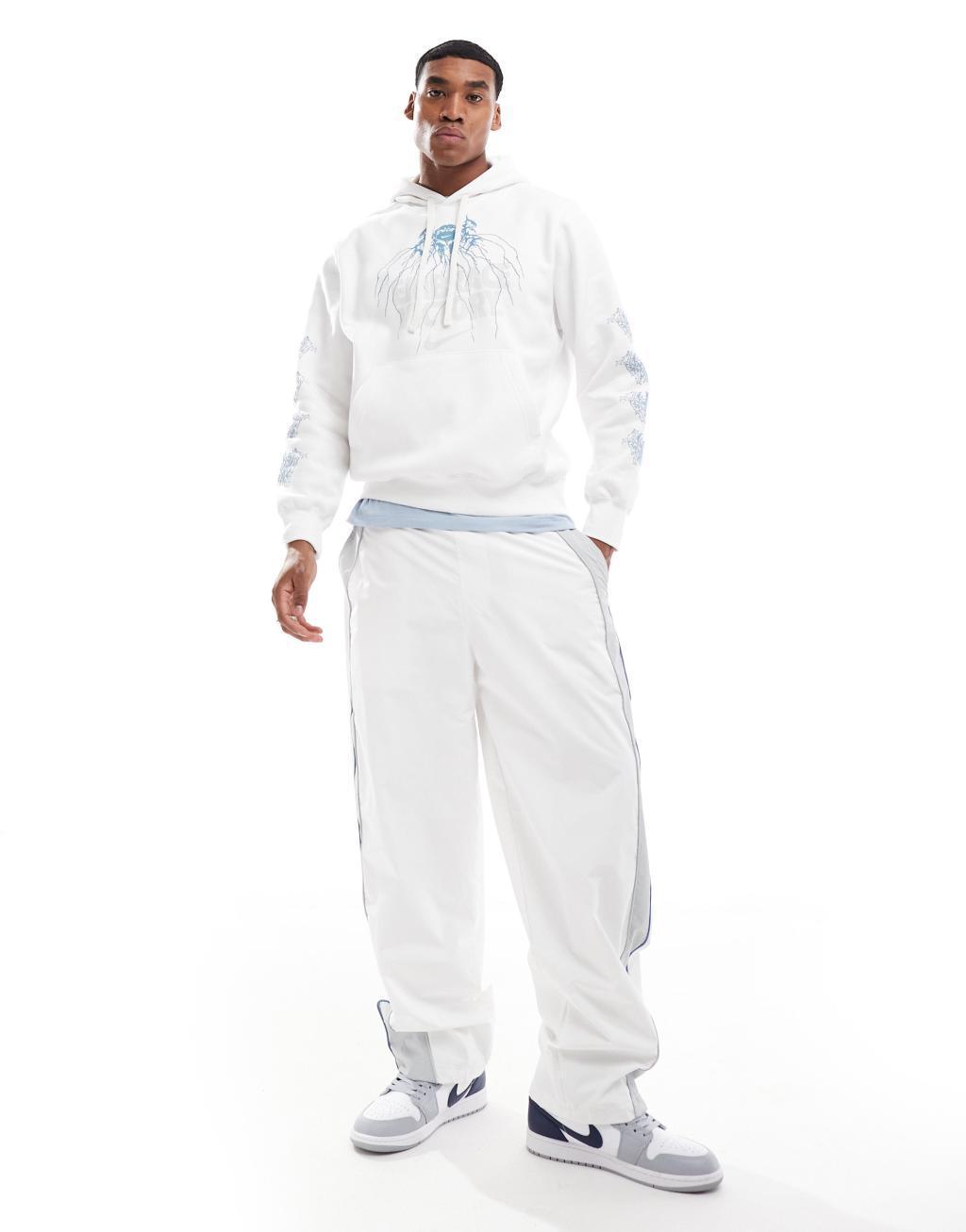 Nike Club hoodie with front print in white Product Image