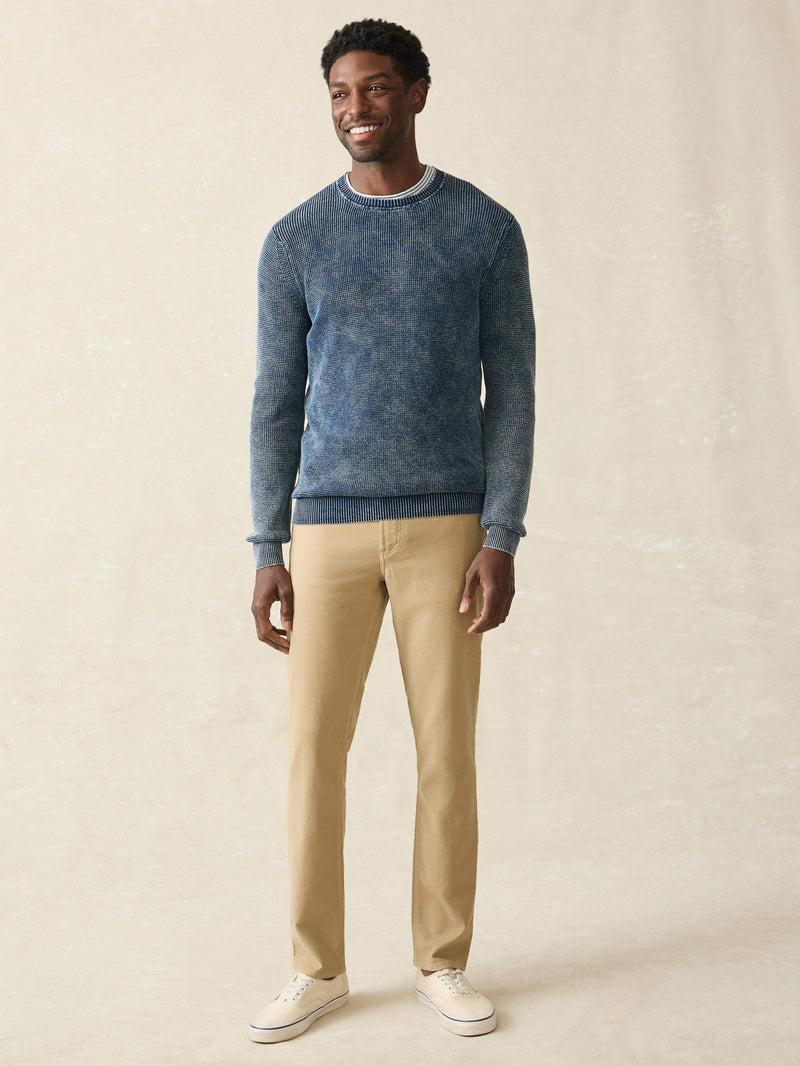 Sunwashed Crewneck Sweater - Indigo Storm Wash Product Image