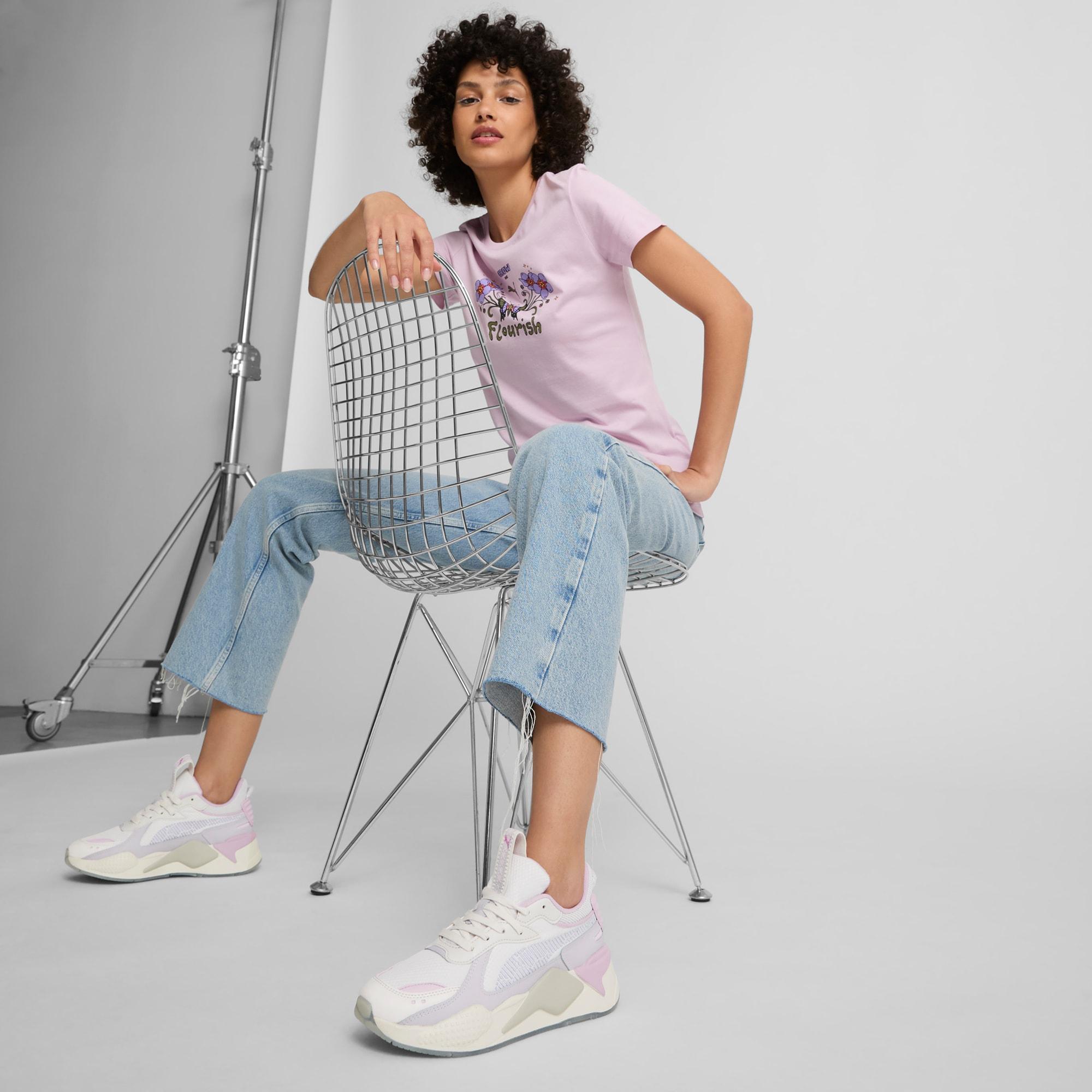 PUMA RS-X LNDSCP Altiplano Women's Sneakers in Warm White/Spring Lavender/Sedate Grey Product Image