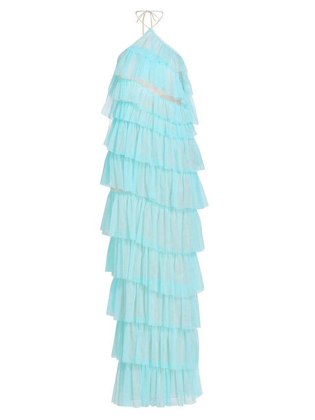 Womens Henri Tiered Ruffle Gown Product Image