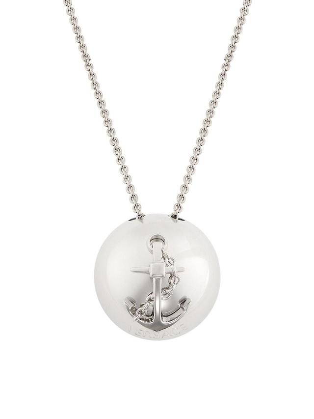 Womens Nautical Silvertone Pendant Necklace Product Image