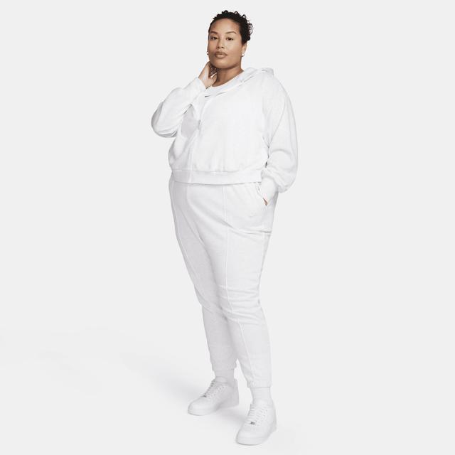 Plus Size Nike Slim Fit High-Waisted Chill French Terry Sweatpants, Womens Birch Grey Product Image