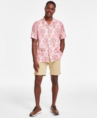 Club Room Mens Medallion-Print Camp-Collar Resort Shirt, Created for Macys Product Image