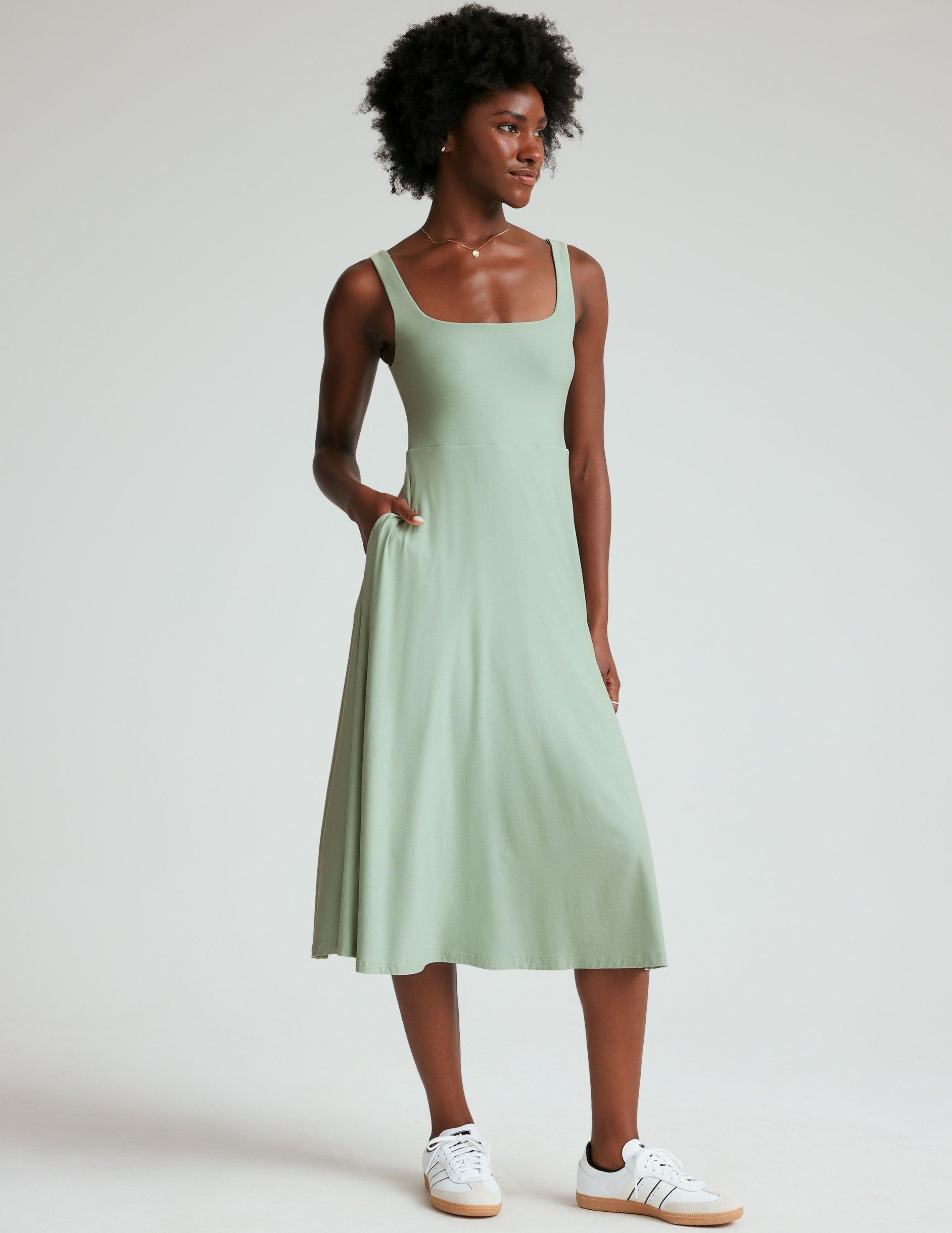 Featherweight At The Ready Square Neck Dress Product Image