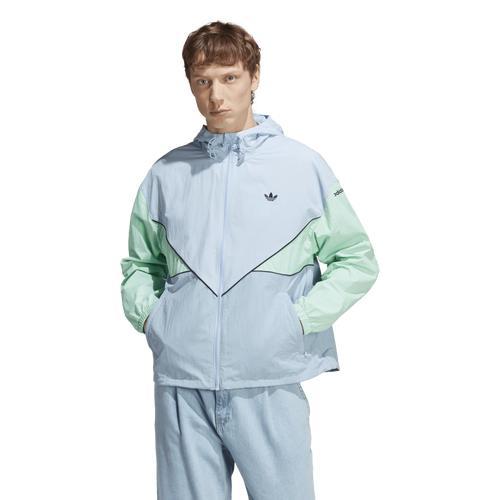 adidas Originals Mens Adicolor CO CB Full-Zip Jacket - Easy Green/Blue Dawn Product Image