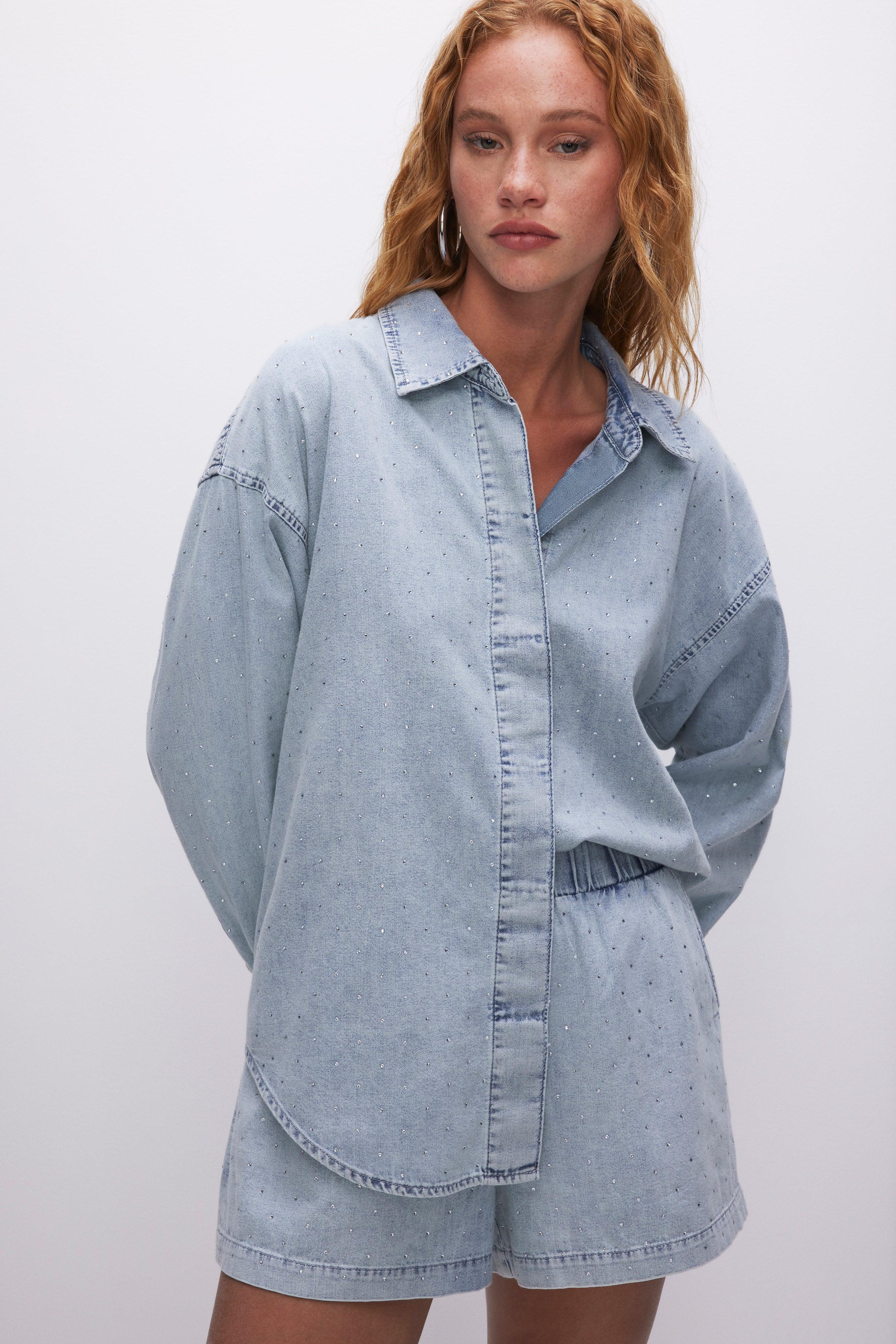 DENIM DIAMOND SHIRT | INDIGO499 Product Image