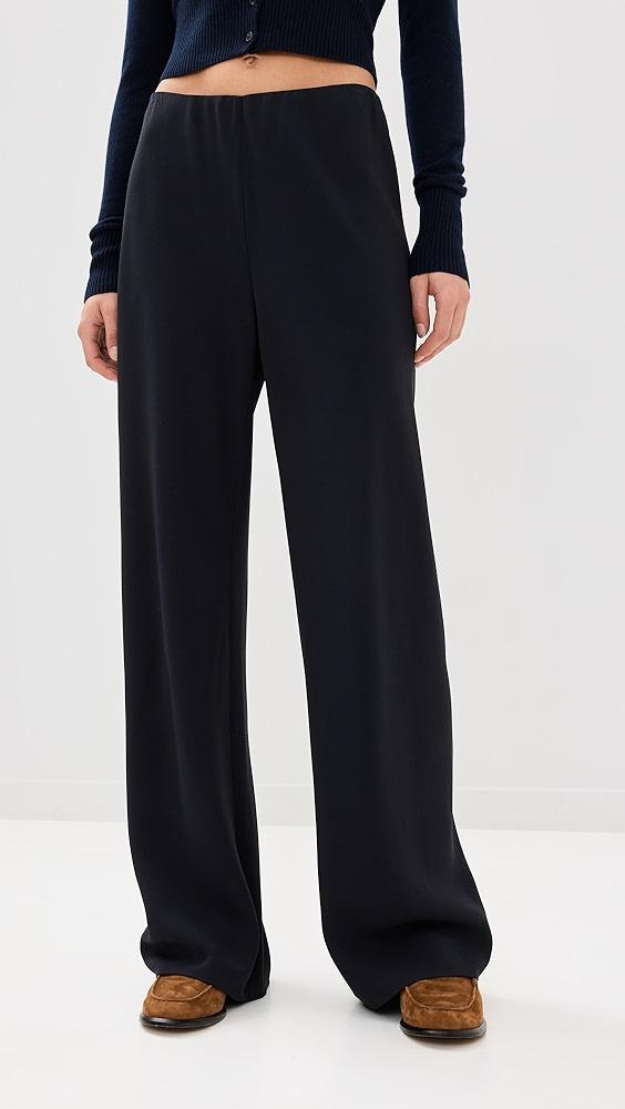 Vince High Waist Crepe Biased Pants | Shopbop Product Image