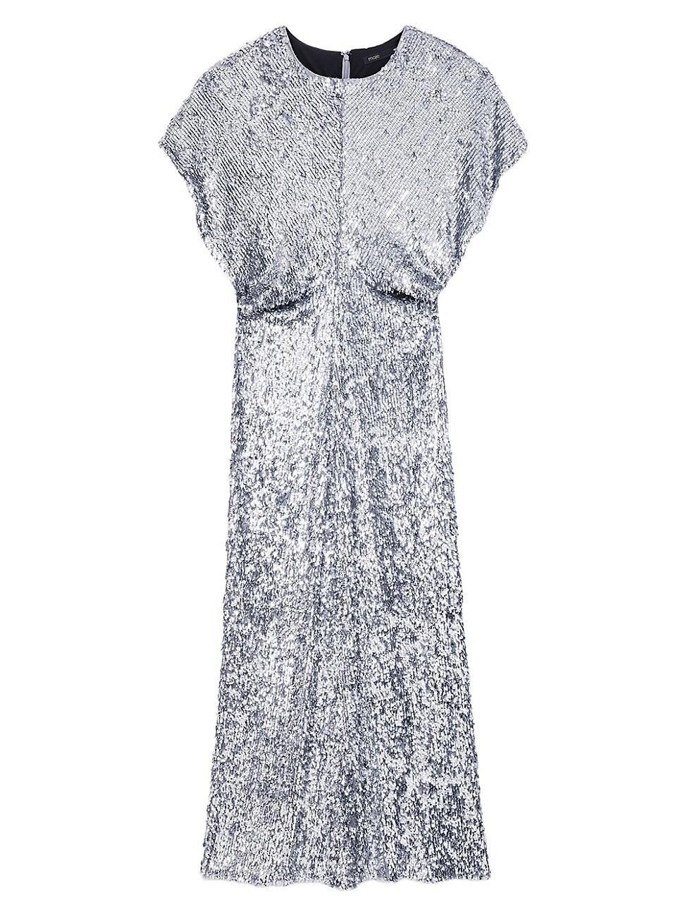 Womens Sequin Maxi Dress Product Image