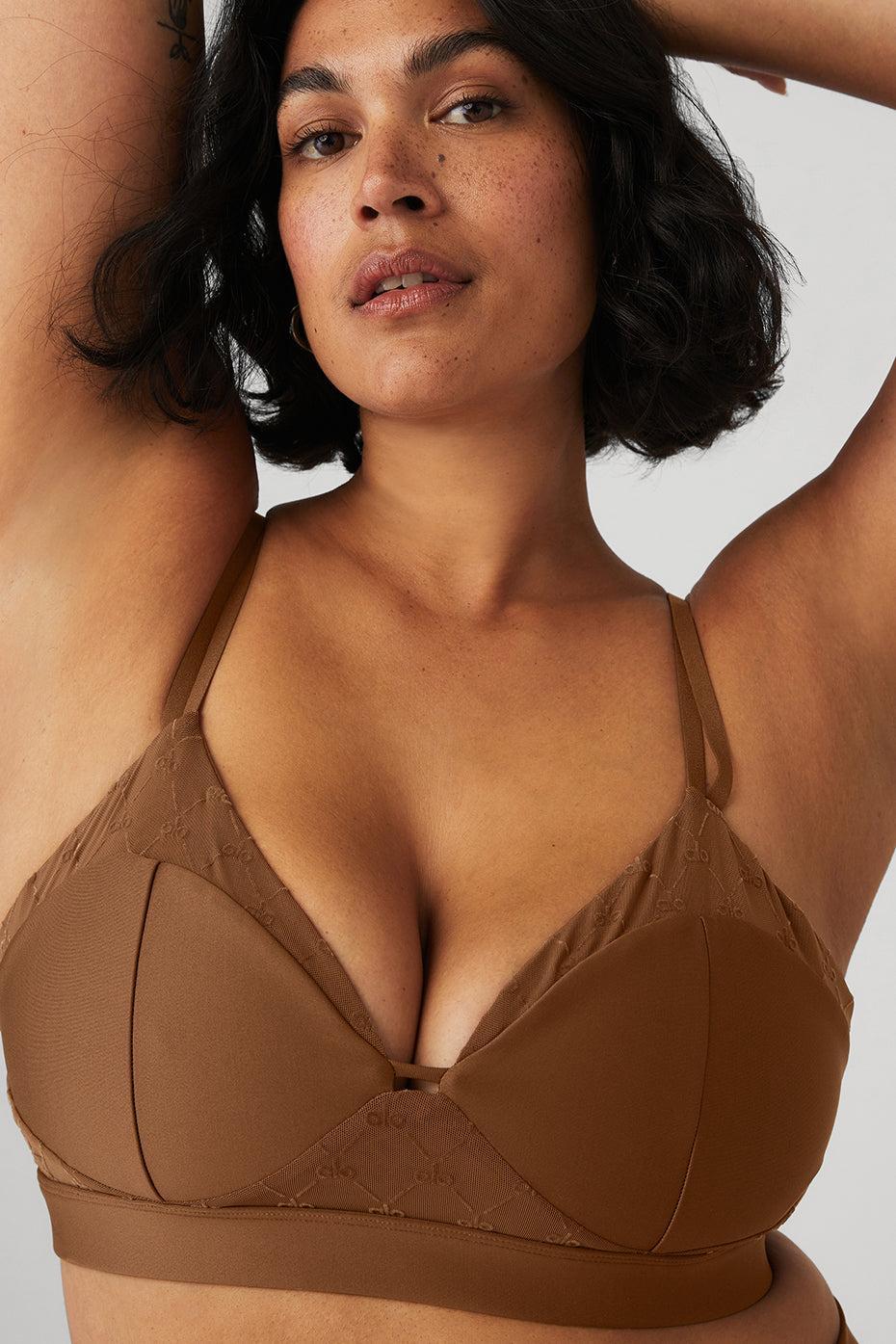 Airlift Mesh Celeste Bra - Cinnamon Brown Product Image