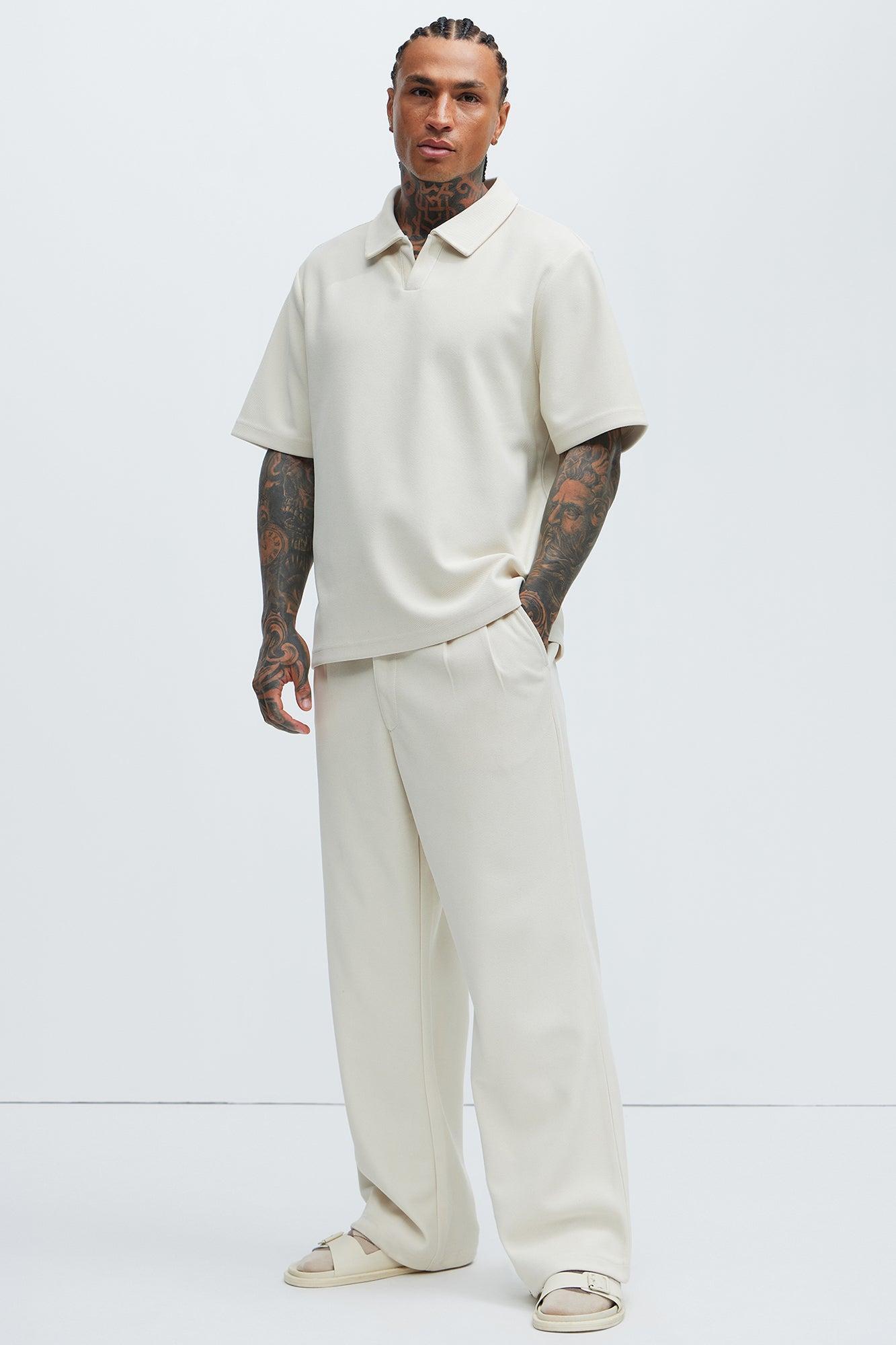 Turner Relaxed Trouser Pants - Cream Product Image