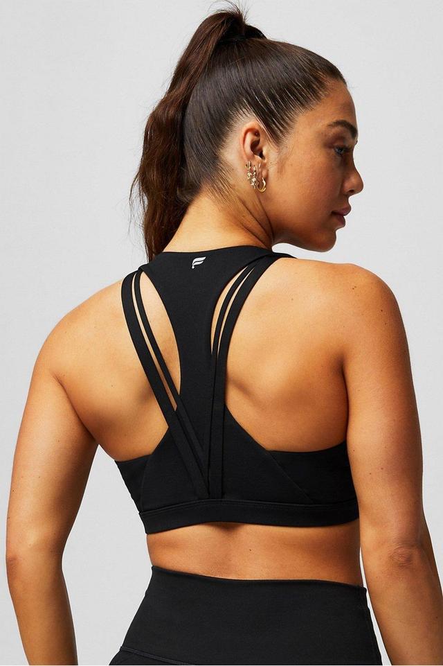 Fabletics Kessler Medium Impact Sports Bra Womens black Size XXL Product Image