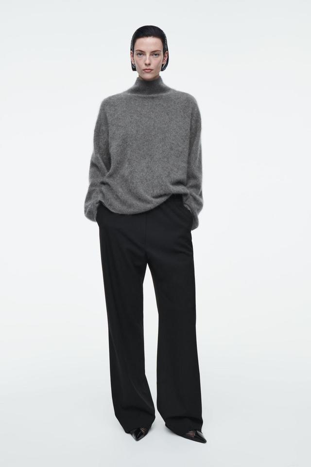 ELASTICATED TAILORED WOOL PANTS Product Image