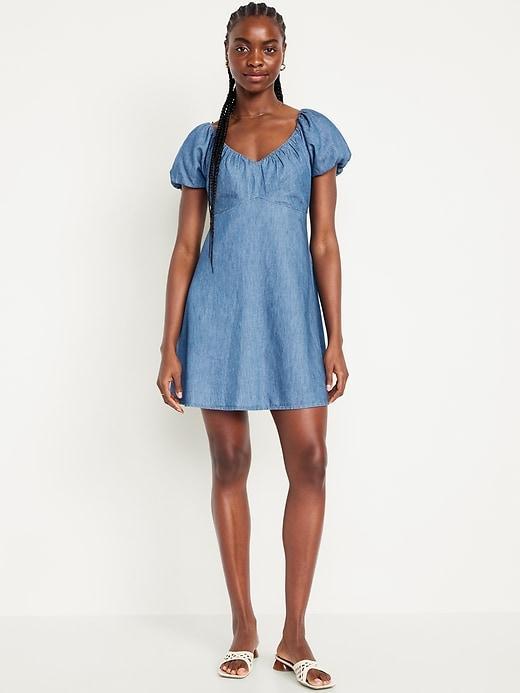 Jean Mini Swing Dress Product Image