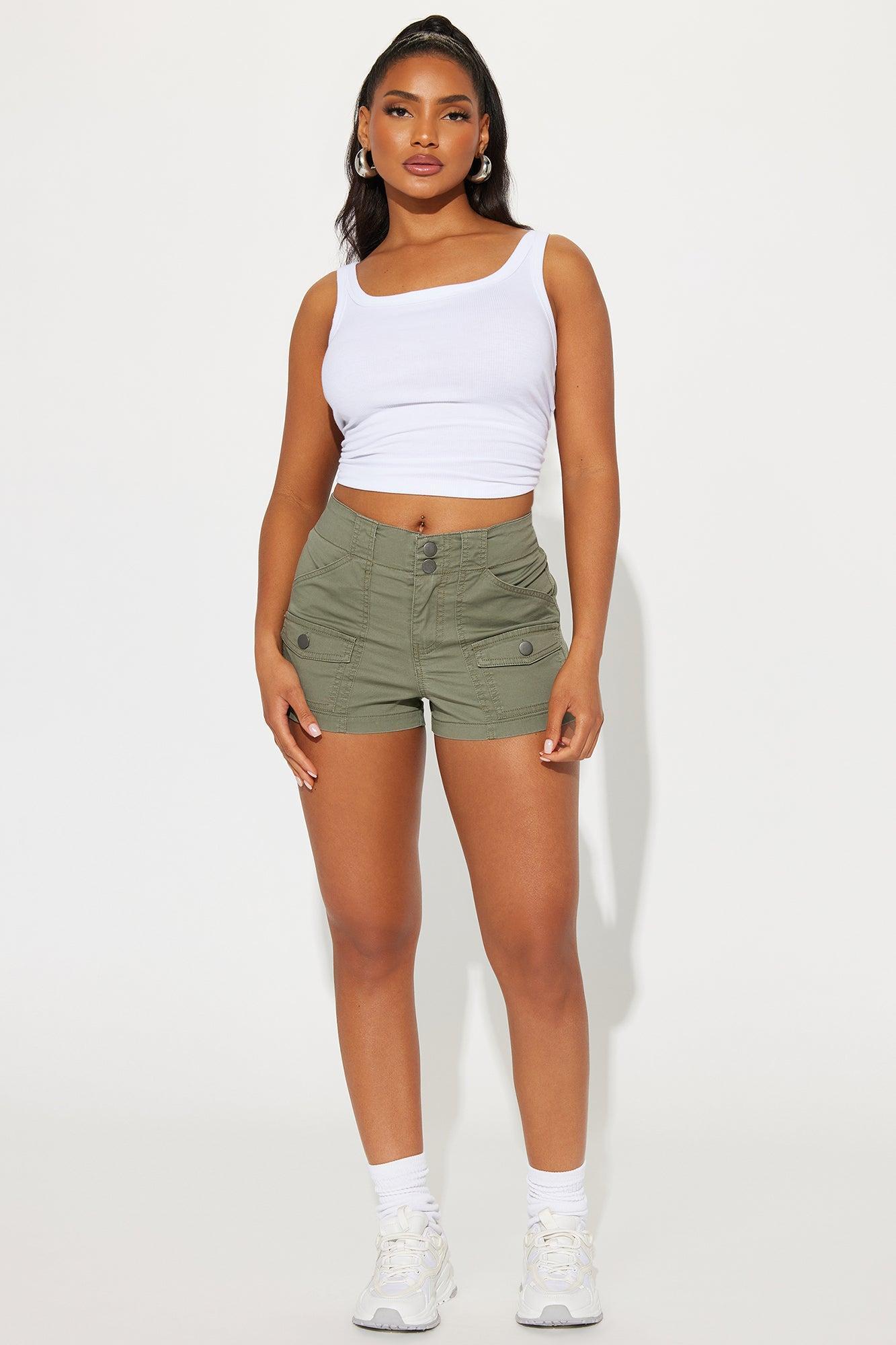 Keepin It Low Key Cargo Short - Olive product image