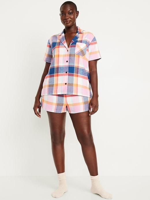 Flannel Pajama Short Set Product Image