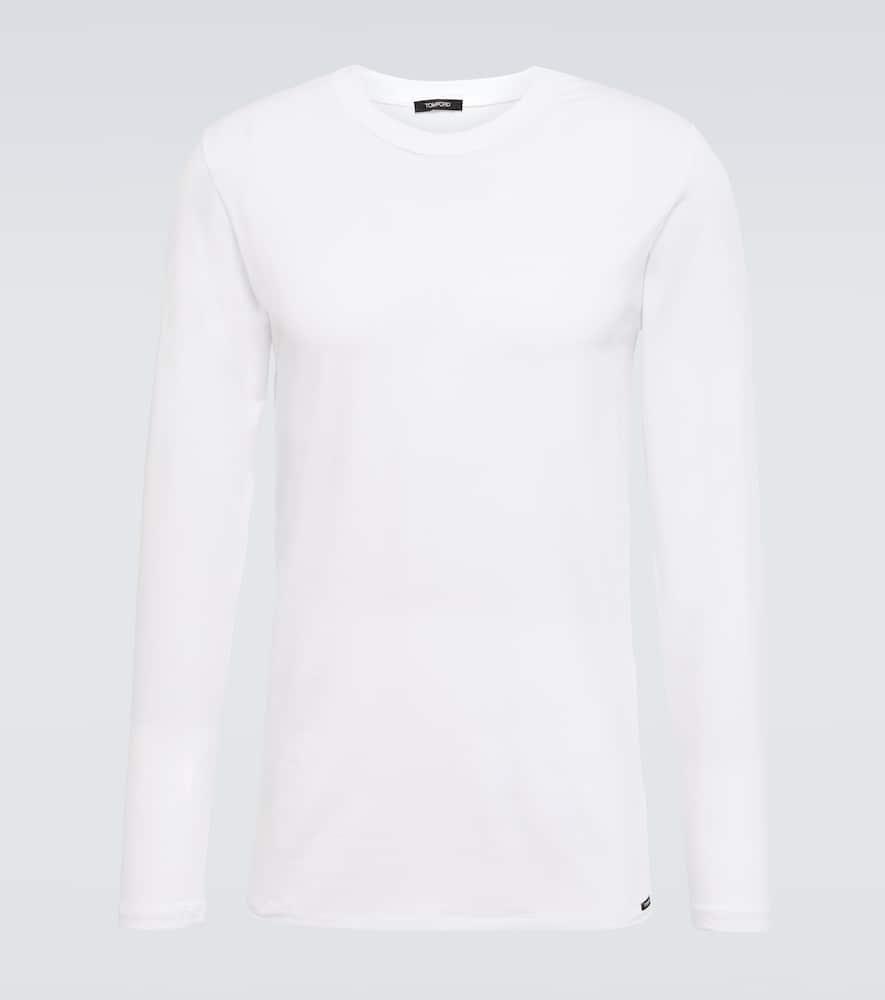 TOM FORD Men's Modal-stretch Crewneck T-shirt In White Product Image