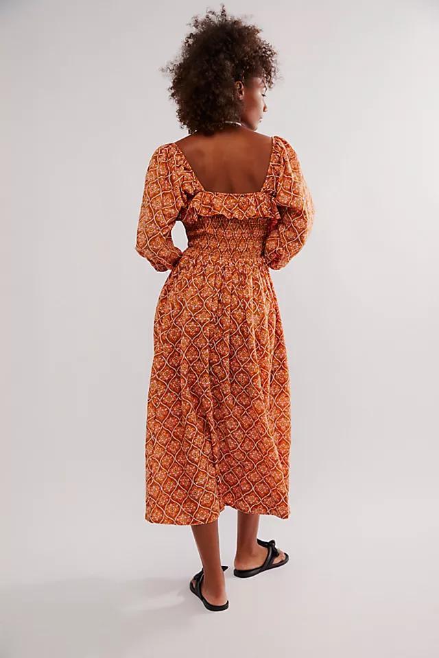 Oasis Printed Midi Dress Product Image