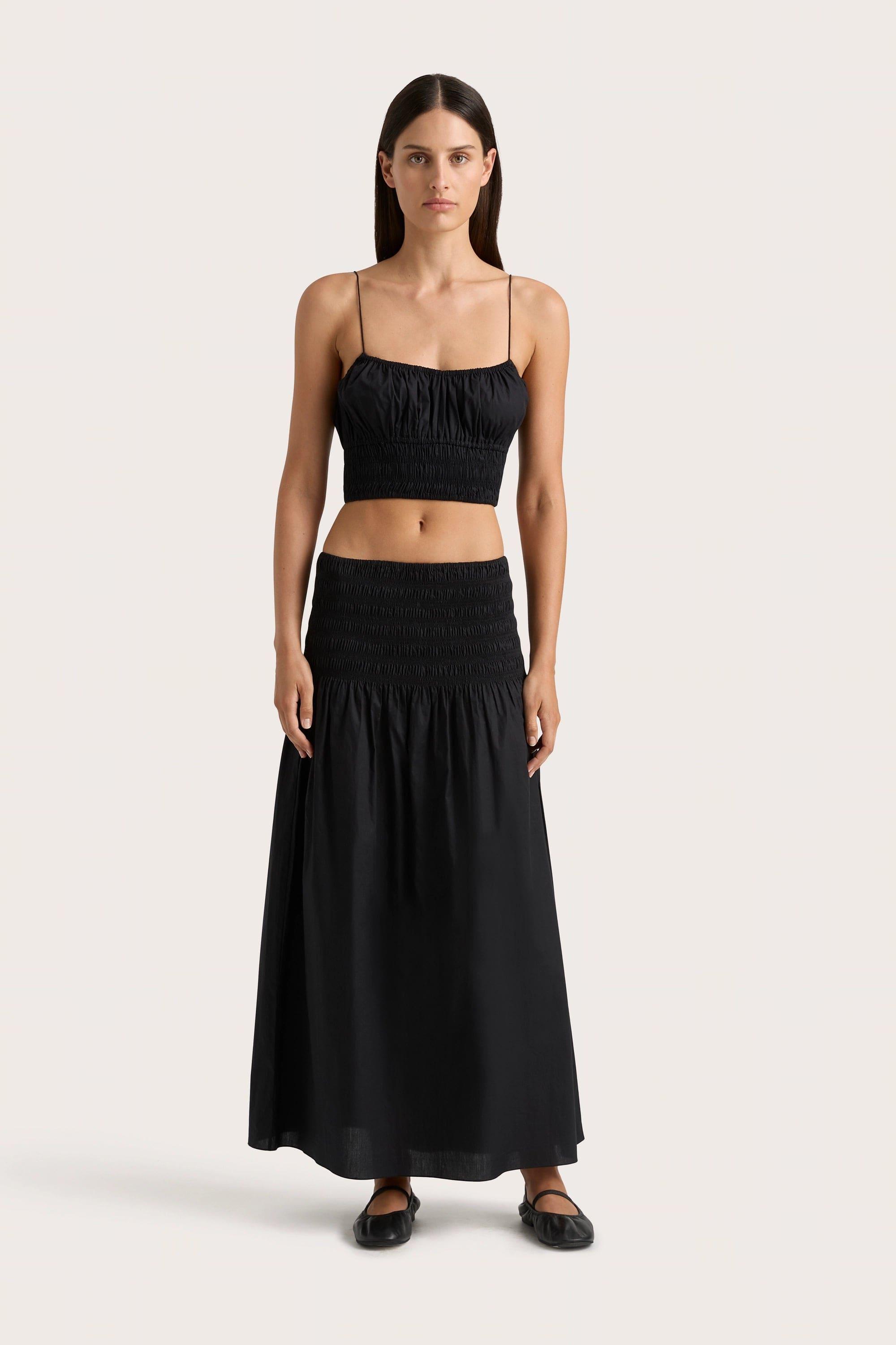 Baia Midi Skirt Black Product Image