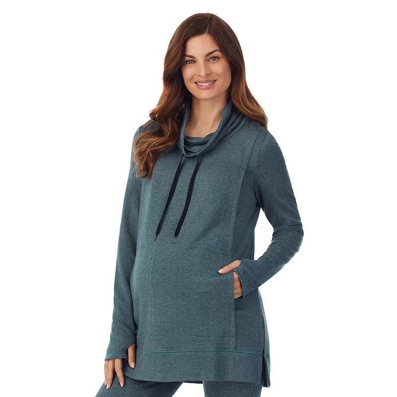 Maternity Cuddl Duds Ultra Cozy Tunic, Womens Blue Grey Product Image