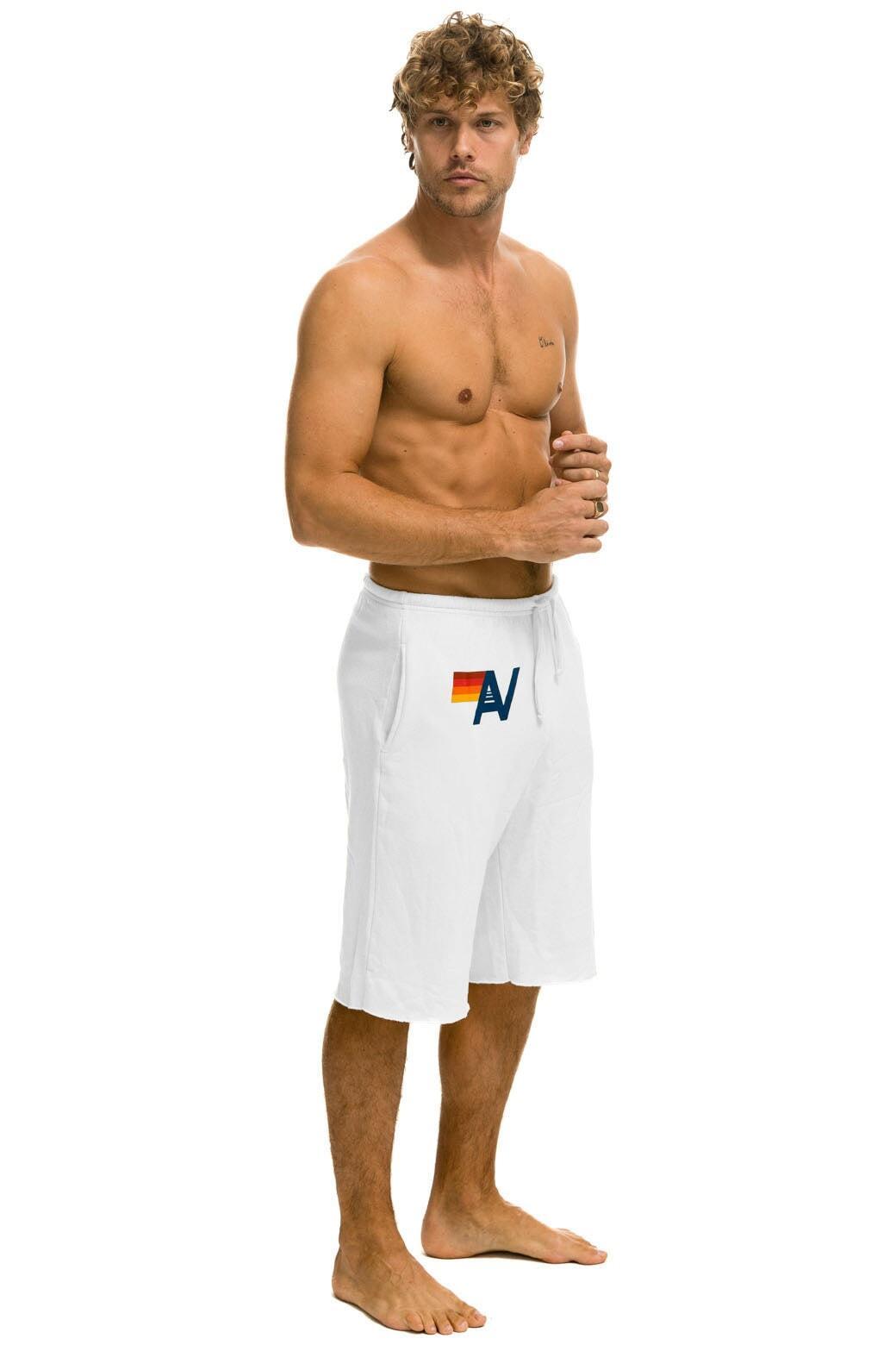 MEN'S LOGO SWEATSHORTS - WHITE Male Product Image