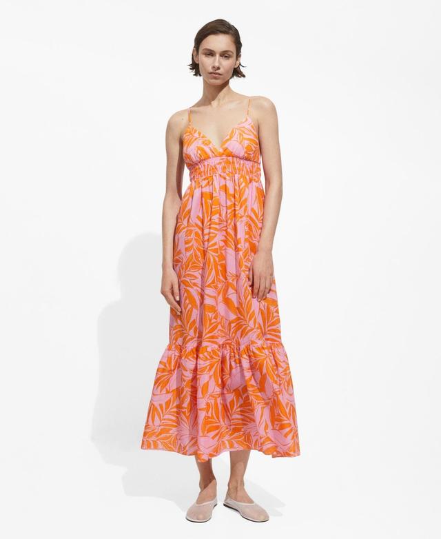 Mango Womens Printed Long Dress Product Image