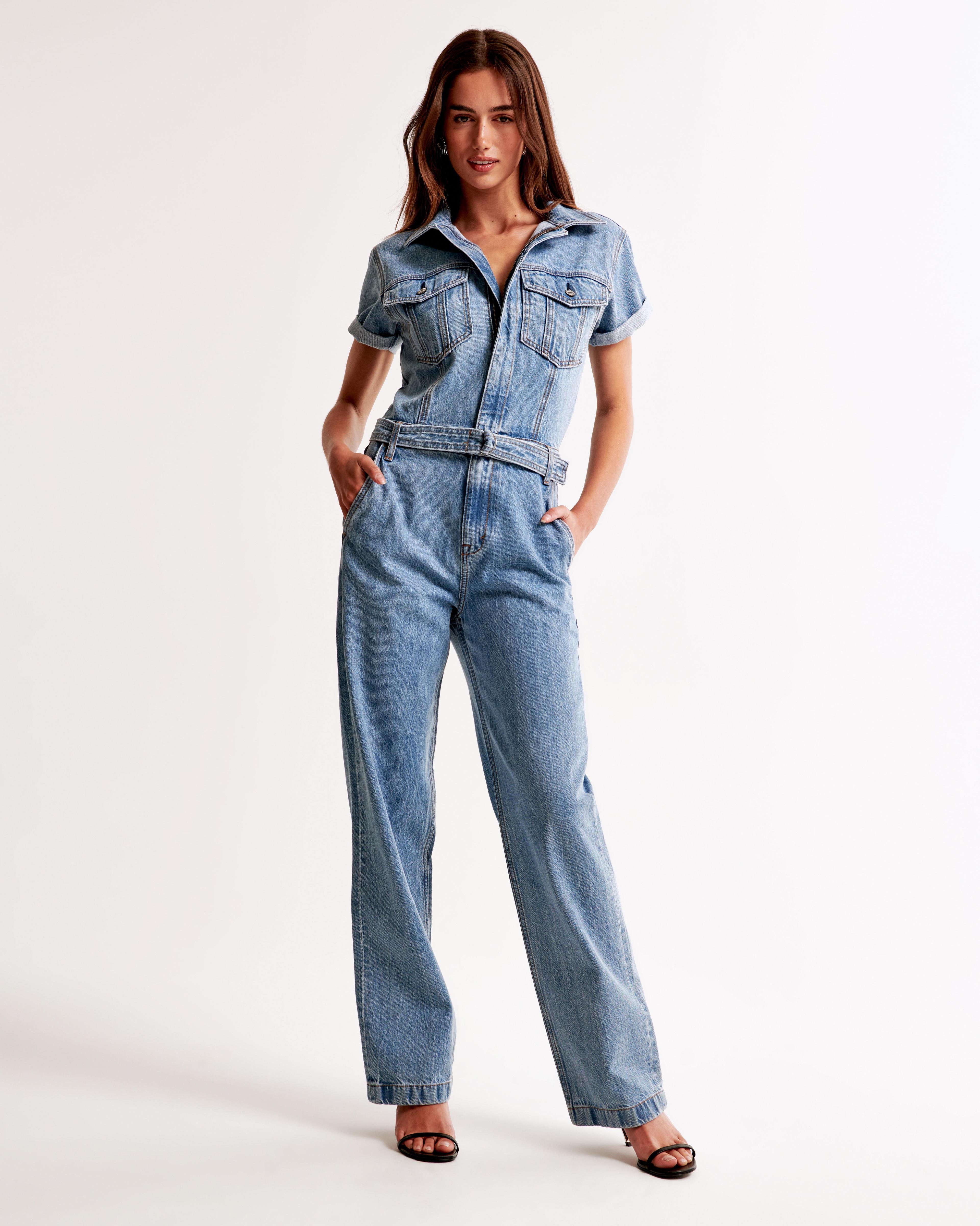 90s Relaxed Denim Jumpsuit Product Image