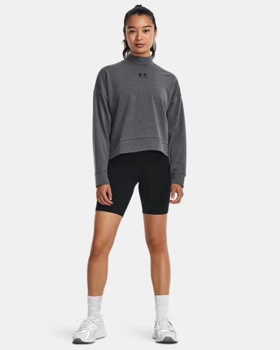 Women's UA Rival Terry Mock Crew Product Image