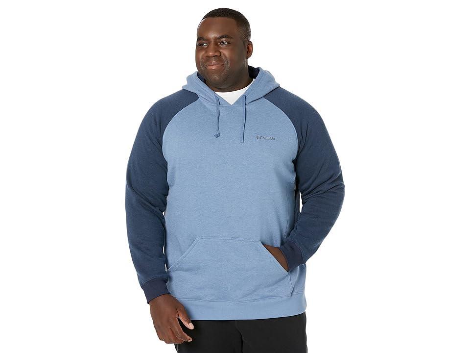 Columbia Big Tall Hart Mountain II Hoodie (Bluestone Heather/Collegiate Navy Heather) Men's Sweatshirt Product Image