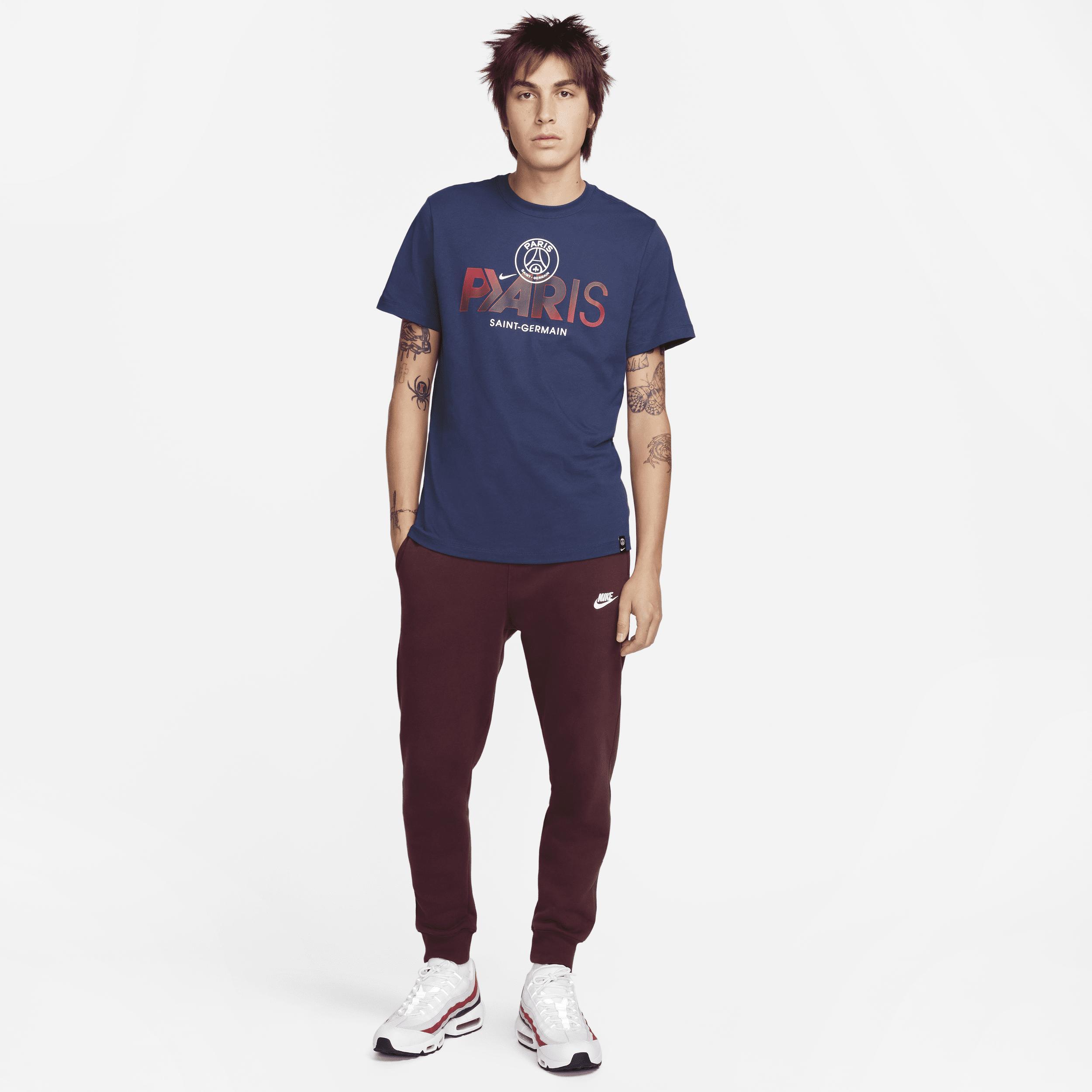 Mens Nike Navy Paris Saint-Germain Mercurial Sleeve T-Shirt Product Image