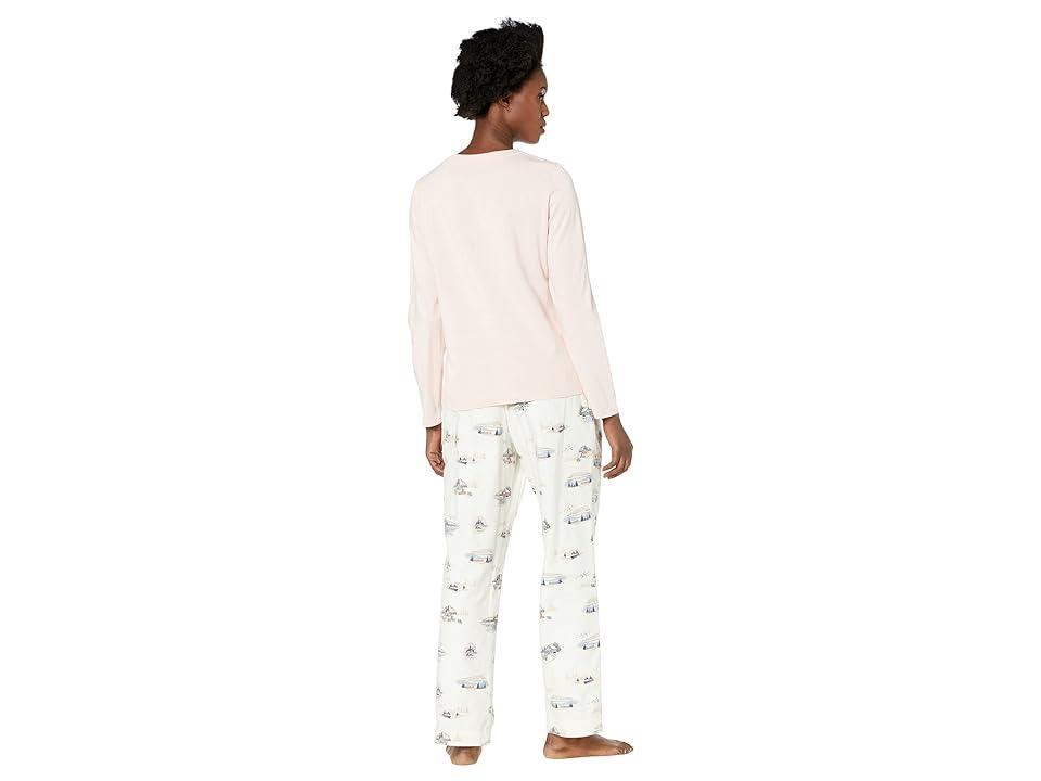 L.L.Bean Camp Pajama Set (Blush) Women's Pajama Sets Product Image