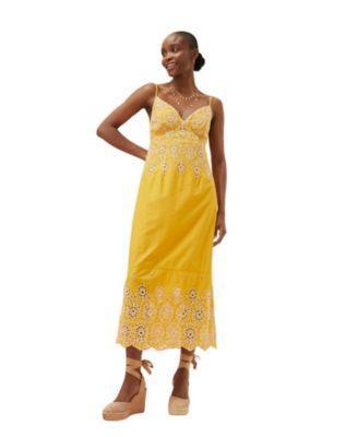 FatFace Womens Daisy Broderie Midi Dress Product Image