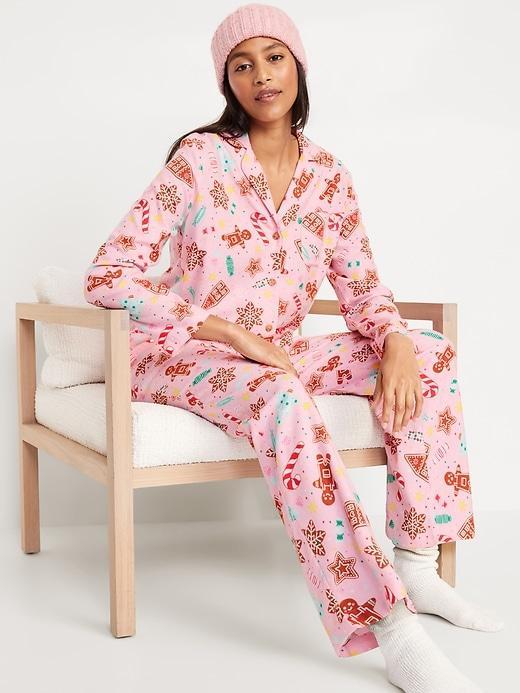 Flannel Pajama Set for Women Product Image