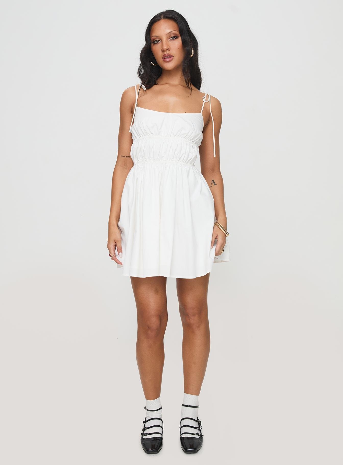 Jacksonne Mini Dress White Product Image