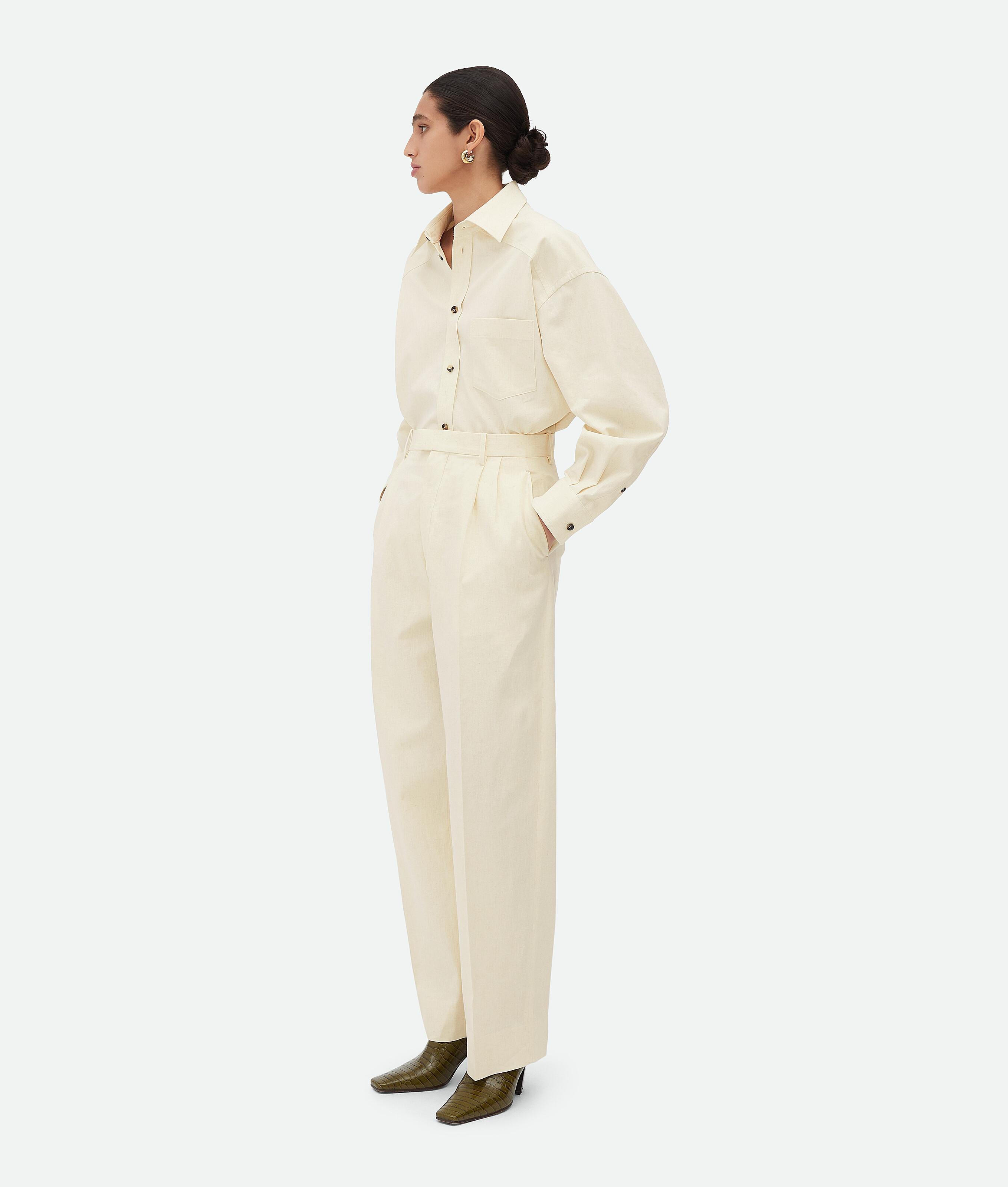 Women's Cotton Poplin Trousers in Toile Product Image