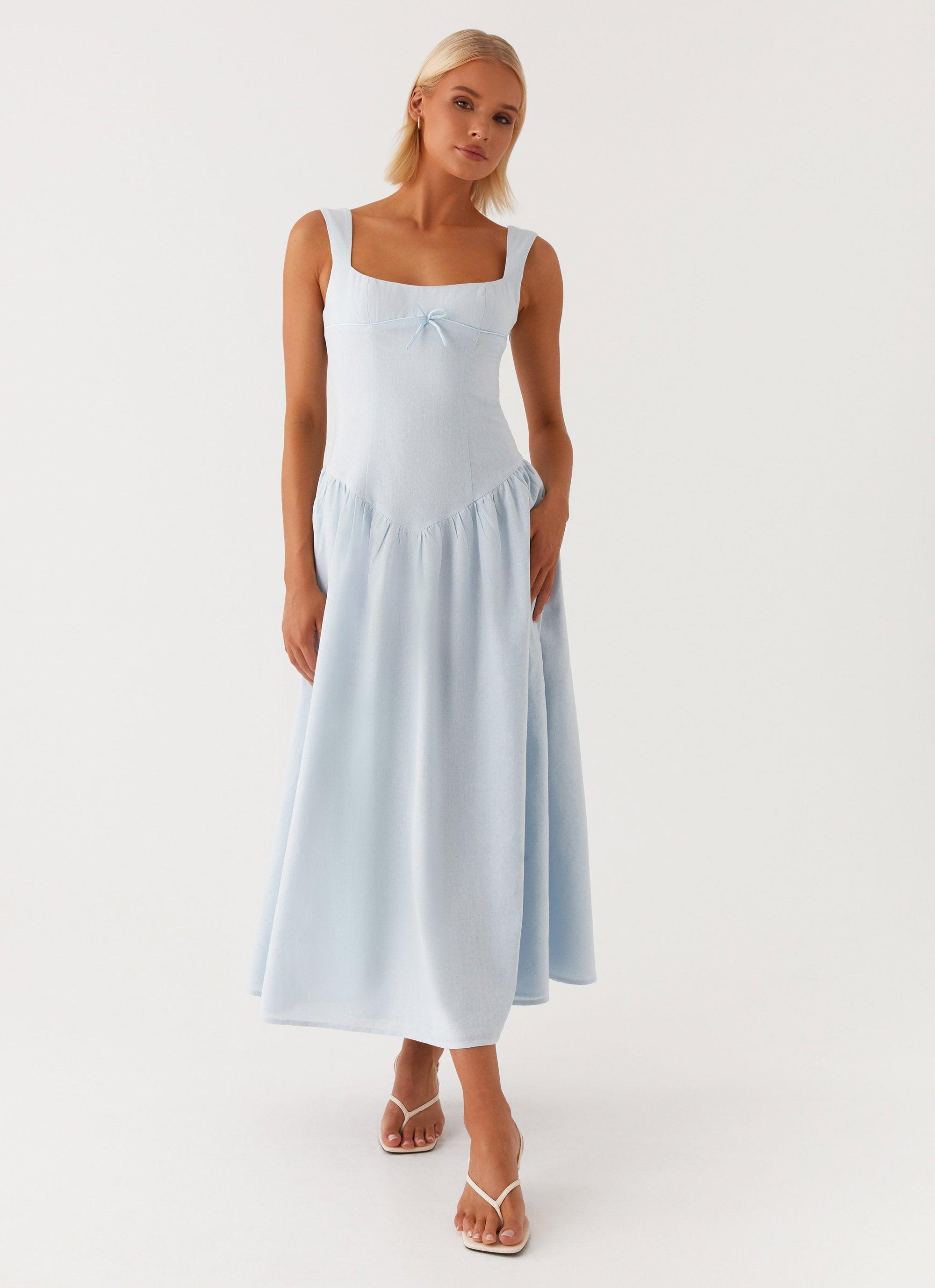 Suzie Midi Dress - Blue Product Image