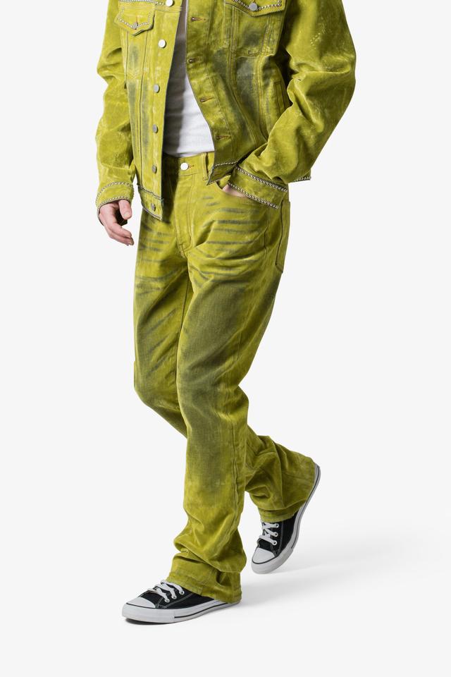 B576 Western Flare Denim - Green Product Image