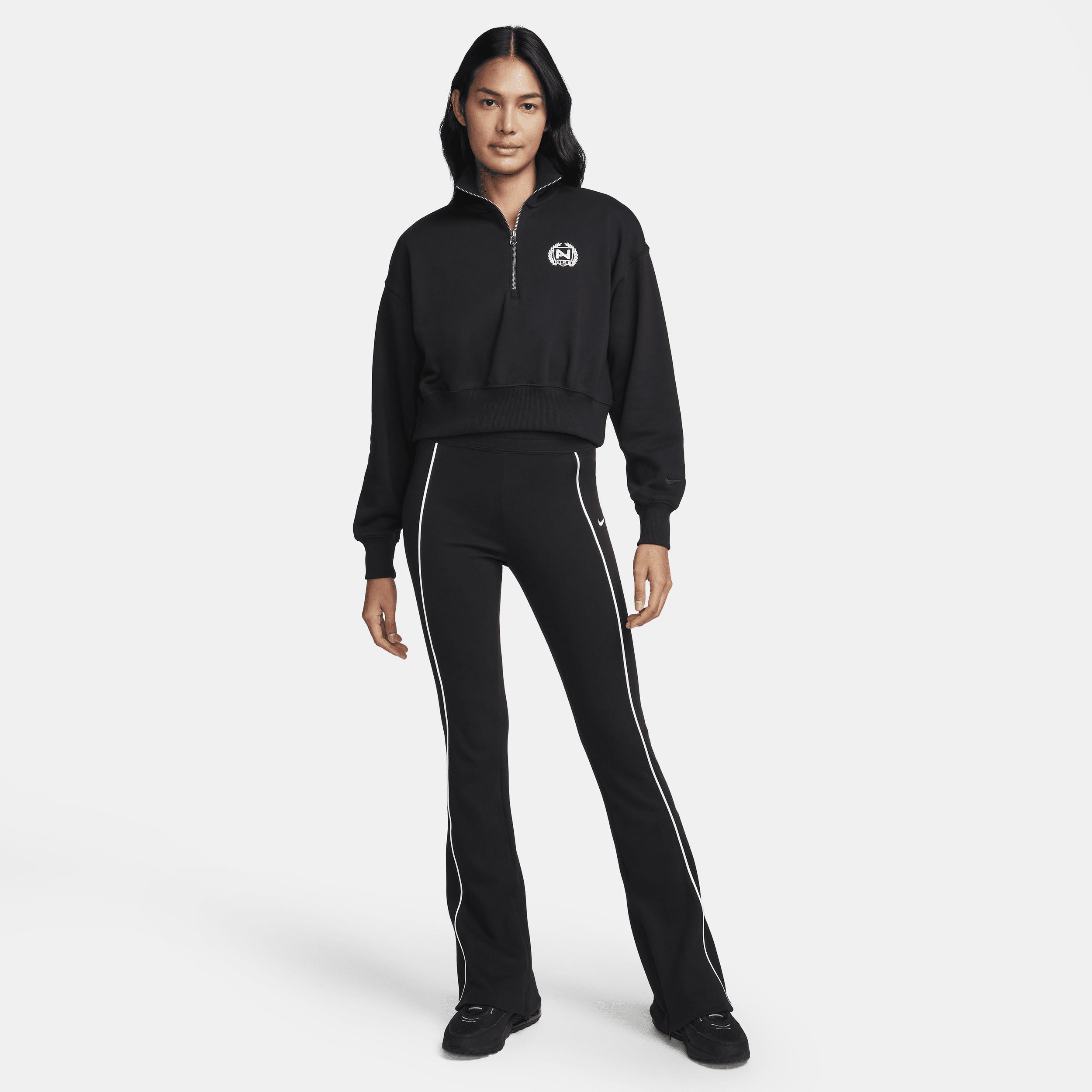 Women's Nike Sportswear Oversized 1/2-Zip Crop Fleece Sweatshirt Product Image