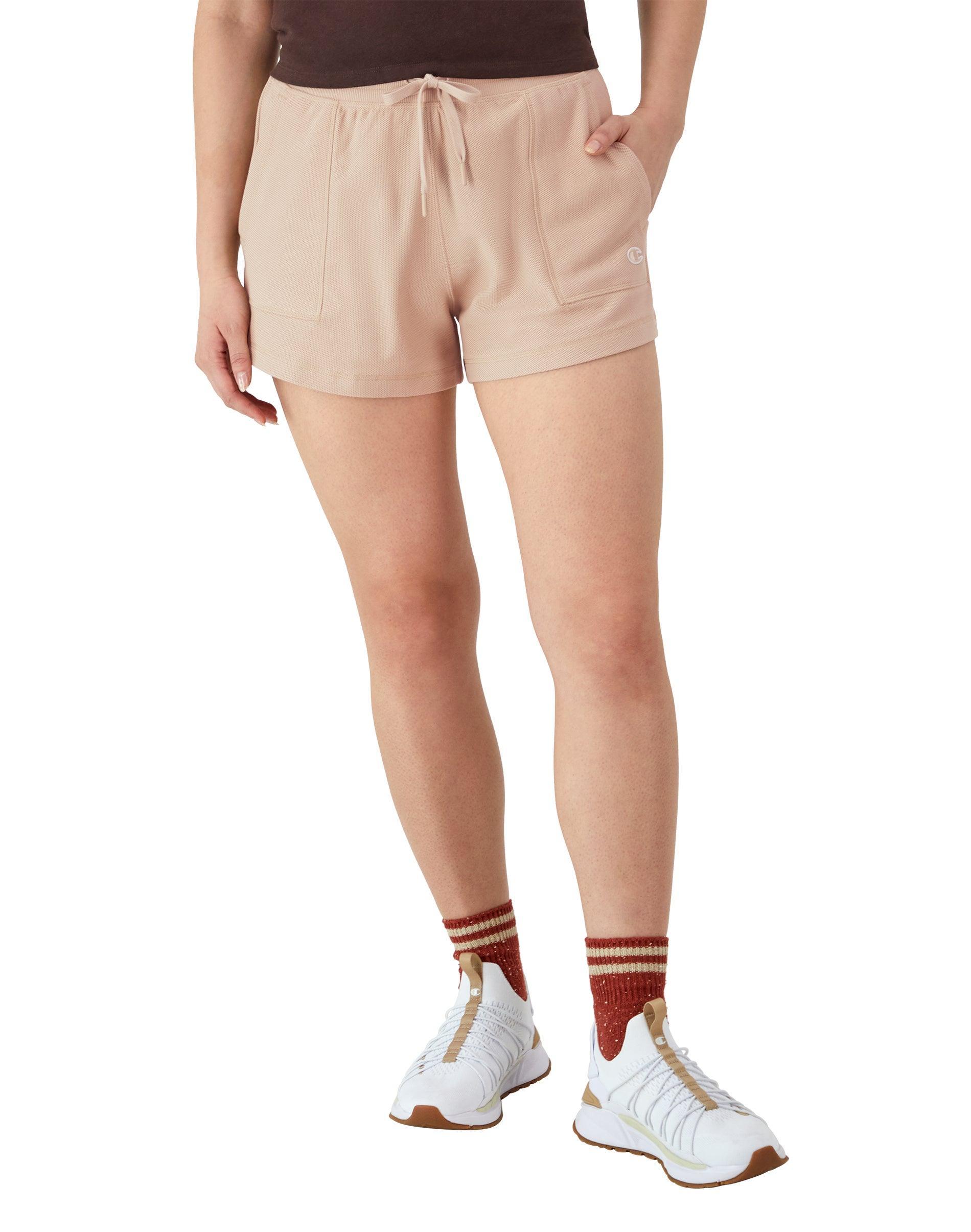 Champion Womens Campus Pique Drawstring Shorts Product Image